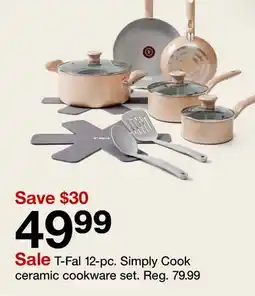 Target T-Fal 12-pc. Simply Cook ceramic cookware set offer