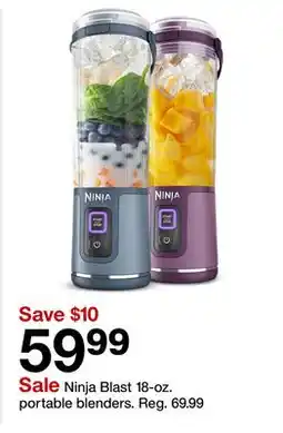 Target Ninja Blast 18-oz. portable blenders offer