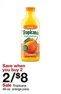 Target Tropicana 46-oz. orange juice offer