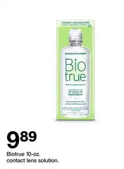 Target Biotrue 10-oz. contact lens solution offer