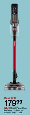Target Bissell PowerClean FurGuard cordless pet vacuum offer
