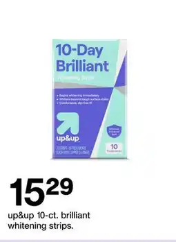 Target up&up 10-ct. brilliant whitening strips offer