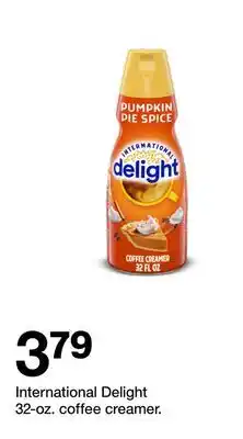 Target International Delight 32-oz. coffee creamer offer