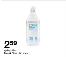 Target up&up 28-oz. Free & Clear dish soap offer