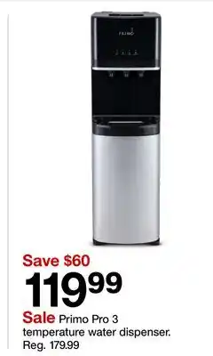 Target Primo Pro 3 temperature water dispenser offer