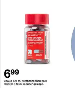 Target up&up 100-ct. acetaminophen pain reliever & fever reducer gelcaps offer