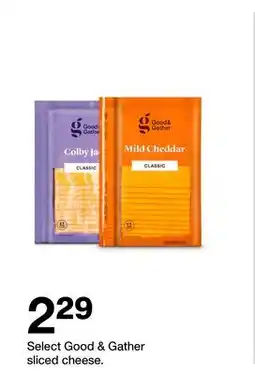 Target Select Good & Gather sliced cheese offer