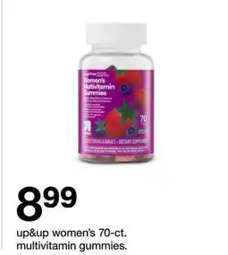 Target up & up women's 70-ct. multivitamin gummies offer