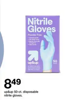 Target up & up 50-ct. disposable nitrile gloves offer