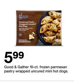 Target Good & Gather 10-ct. frozen parmesan pastry wrapped dogs offer