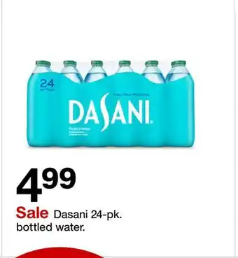 Target Dasani 24-pk. bottled water offer