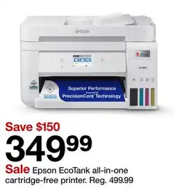 Target Epson EcoTank all-in-one cartridge-free printer offer