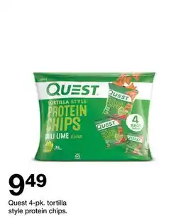 Target Quest 4-pk. tortilla style protein chips offer