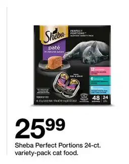 Target Sheba Perfect Portions 24-ct. variety-pack cat food offer