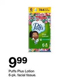 Target Puffs Plus Lotion 6-pk. facial tissue offer