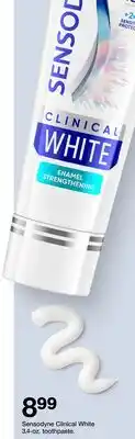 Target Sensodyne Clinical White 3.4-oz. toothpaste offer