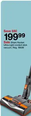 Target Shark Rocket Ultra-Light corded stick vacuum offer