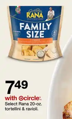 Target Select Rana 20-0z tortellini & ravioli offer
