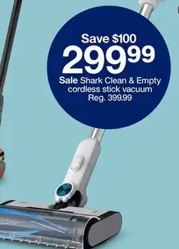 Target Shark Clean & Empty cordless stick vacuum offer
