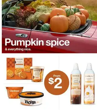 Target Pumpkin spice & everything nice offer