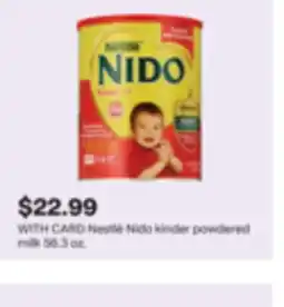CVS Nestlé Nido kinder powdered milk offer