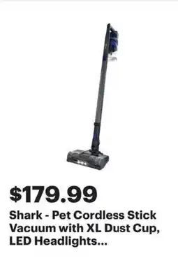 Best Buy Shark - Pet Cordless Stick Vacuum offer