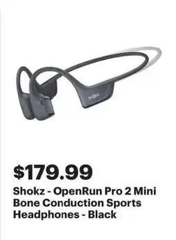 Best Buy Shokz - OpenRun Pro 2 Mini Bone Conduction Sports Headphones offer