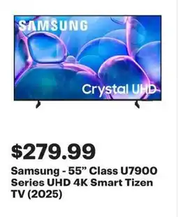 Best Buy Samsung-55" Class U7900 Series UHD 4K Smart Tizen TV (2025) offer