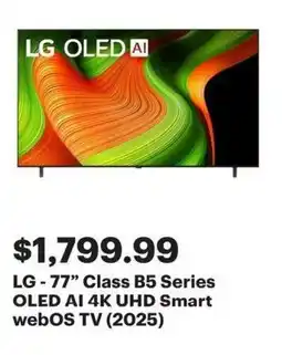 Best Buy LG-77" Class B5 Series OLED AI 4K UHD Smart webOS TV (2025) offer