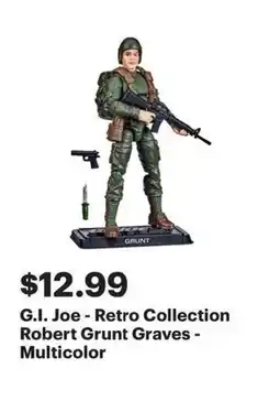 Best Buy G.I. Joe - Retro Collection Robert Grunt Graves offer