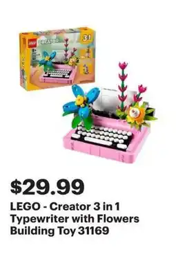 Best Buy LEGO Creator 3 in 1 Typewriter offer