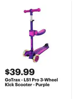 Best Buy GoTrax - LS1 Pro 3-Wheel Kick Scooter offer