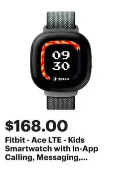 Best Buy Fitbit - Ace LTE - Kids Smartwatch offer