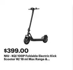 Best Buy NIU - KQi 100P Foldable Electric Kick Scooter offer