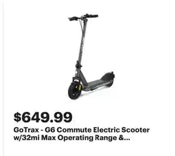 Best Buy GoTrax - G6 Commute Electric Scooter offer