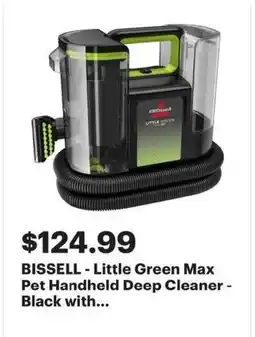 Best Buy BISSELL - Little Green Max Pet Handheld Deep Cleaner offer