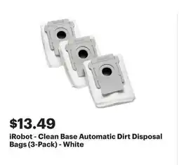Best Buy iRobot - Clean Base Automatic Dirt Disposal Bags offer