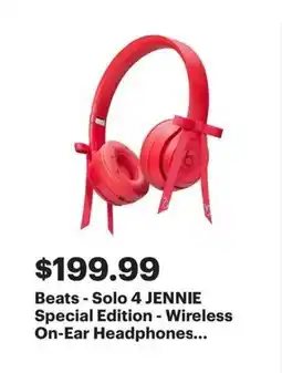 Best Buy Beats - Solo 4 JENNIE Special Edition - Wireless On-Ear Headphones offer