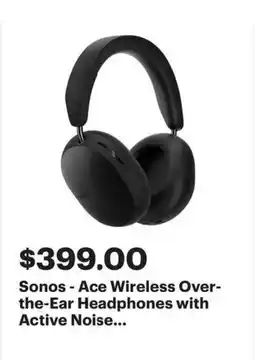 Best Buy Sonos - Ace Wireless Over- the-Ear Headphones offer