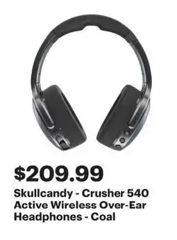 Best Buy Skullcandy-Crusher 540 Active Wireless Over-Ear Headphones offer