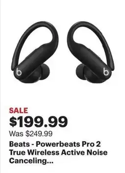 Best Buy Beats - Powerbeats Pro 2 True Wireless Active Noise Canceling offer
