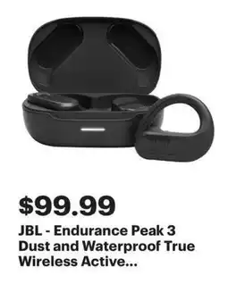 Best Buy JBL - Endurance Peak 3 Dust and Waterproof True Wireless Active offer