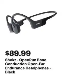 Best Buy Shokz - OpenRun Bone Conduction Open-Ear Endurance Headphones offer