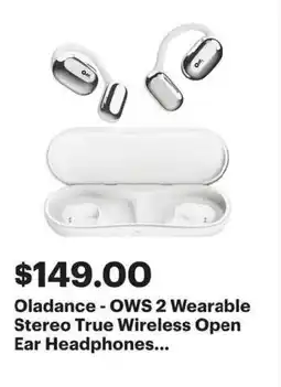 Best Buy Oladance - OWS 2 Wearable Stereo True Wireless Open Ear Headphones offer