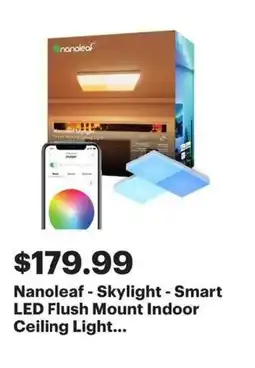 Best Buy Nanoleaf - Skylight - Smart LED Flush Mount Indoor Ceiling Light offer