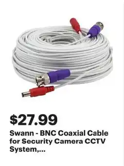 Best Buy Swann - BNC Coaxial Cable for Security Camera CCTV System offer
