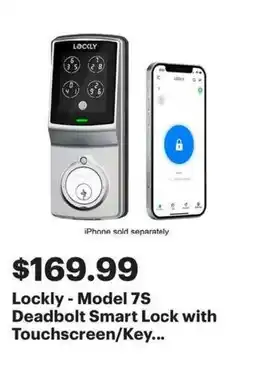 Best Buy Lockly - Model 7S Deadbolt Smart Lock offer