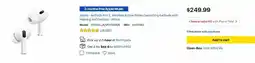 Best Buy Apple - AirPods Pro 2, Wireless Active Noise Cancelling Earbuds offer