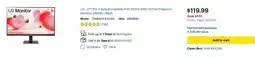 Best Buy LG-27" IPS 3-Side Borderless FHD 100Hz AMD 100Hz FreeSync Monitor (HDMI) offer