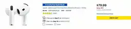 Best Buy Apple - Geek Squad Certified Refurbished AirPods 4 offer